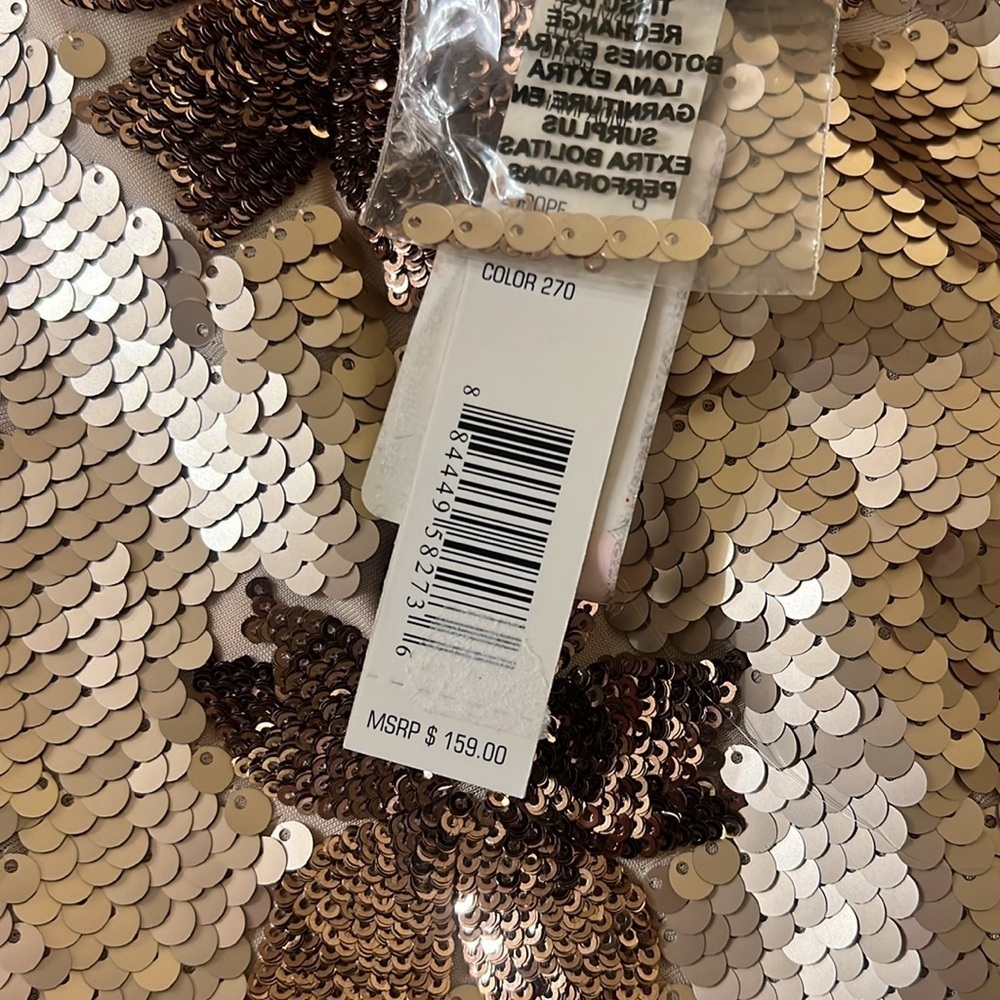 NWT Gianni Bini rose gold dress - Picture 2 of 5